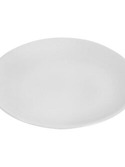 KASSA HOME จานตื้น รุ่น Basic ขนาด 8 นิ้ว สีขาว เหมาะสำหรับใช้งานทั้งในบ้านและร้านอาหาร