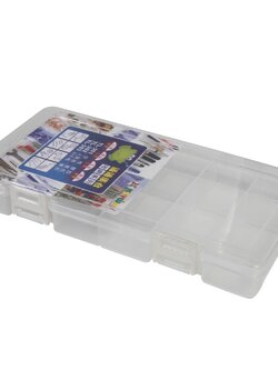 กล่องแบ่ง KEY WAY TL303 18ช่อง 12x23.5x3 ซม. สีขาว