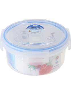 กล่องอาหารกลม 0.55 ลิตร SUPER ลิตรOCK 6003 FOOD CONTAINER SUPER LOCK 6003 0.55L ROUND