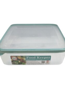 กล่องอาหารเหลี่ยม FOOD KEEPER N1441 6.25 ลิตร FOOD CONTAINER PP SQUARE 6.25L FOOD KEEPER