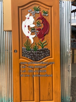 ประตูไม้สักบานเดี่ยว GB - 94