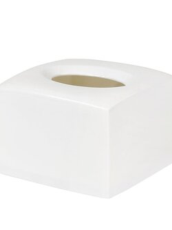 JCJ กล่องใส่กระดาษทิชชู่ทรงเหลี่ยม (ป๊อปอัพ) รุ่น 1614 สีขาว ช่องดึงกระดาษขนาดมาตรฐาน
