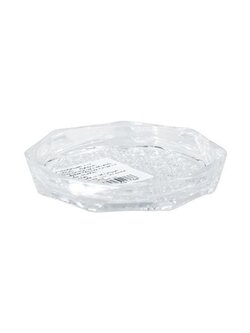 CHARNTAVAD จานรองแก้วลายเพชร ขนาด 9 x 1.5 ซม. รุ่น 362 สีใส ปลอดภัยสำหรับใส่อาหารทั่วไป ทำความสะอาดง่าย
