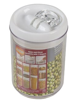 ขวดโหลกลม SAN FLIP TITE 0.75 ลิตร ฝาดึงสีขาว CANISTER SAN FLIP TITE 0.75L WHITE