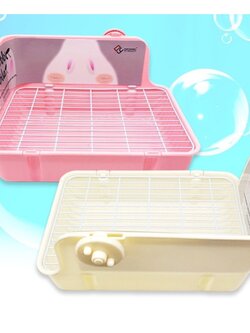 ห้องน้ำกระต่าย มีตัวล็อคติดกรง