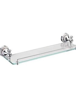 หิ้งกระจก HAFELE 499.98.000 สีโครม ชั้นวางของ ชั้นวางของในห้องน้ำ