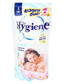 รีฟิลน้ำยาปรับผ้านุ่ม ไฮยีน ซอฟท์ ไวท์ 600 มล. แพ็ค 3 อุปกรณ์และผลิตภัณฑ์ซักรีด