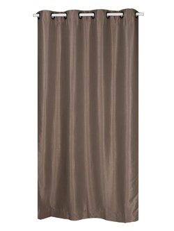 ผ้าม่าน EYELET CHILD FREEDOM STYLE SILKY UV 140x220 ซม. สีน้ำตาล ผ้าม่านประตู CURTAIN ผ้าม่านและมู่ลี่