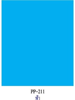 สีฟ้า กระดาษโปสเตอร์สี 2 หน้า 20 แผ่น PP211