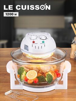 !!สินค้าขายดี!! LE CUISSON หม้ออบลมร้อนระบบฮาโลเจน 12 ลิตร Halogen Oven 12L