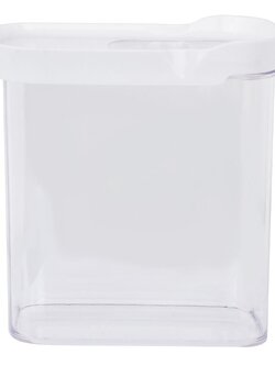 กล่องอาหารเหลี่ยมฝาสไลด์ LOC-TITE 1.6 ลิตร สีขาว FOOD CONTAINER SLIDE LOC-TITE 1.6L WHITE