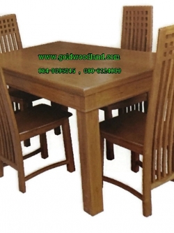 ชุดโต๊ะอาหารไม้สัก แบบที่ 31