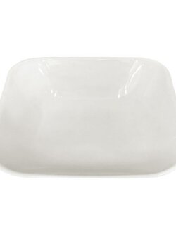 KASSA HOME จานสี่เหลี่ยม รุ่น TCG-002 ขนาด 8 นิ้ว สีขาว เหมาะสำหรับใช้งานทั้งในบ้านและร้านอาหาร