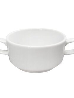 ROYAL PORCELAIN ถ้วยซุป 2 หู รุ่น WWP0262 ขนาด 8 x 8 x 6 ซม. สีขาว เหมาะสำหรับใช้งานทั้งในบ้านและร้านอาหาร