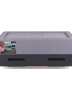 กล่องเก็บของฝาหน้า PB-662 ABSUIMAX สีเทา