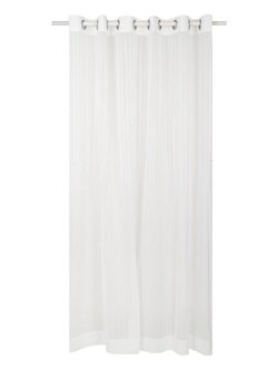 ผ้าม่านโปร่ง EYELET CHILD FREEDOM STYLE BELLO 200X220 ซม. สีขาว ผ้าม่านประตู CURTAIN ผ้าม่านและมู่ลี่