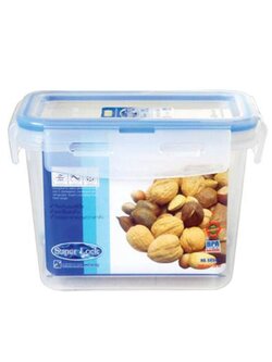 กล่องอาหารเหลี่ยม 0.8 ลิตร SUPER ลิตรOCK 6854/1 FOOD CONTAINER SUPER LOCK 6854/1 0.8L RECTANGLE