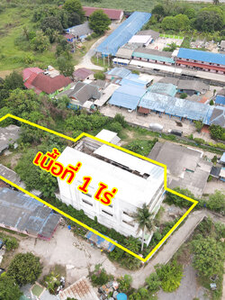 86348 ขายตึกแถว3ชั้น ที่ดิน1ไร่ ศรีราชา ชลบุรี ตลาดข๊ง