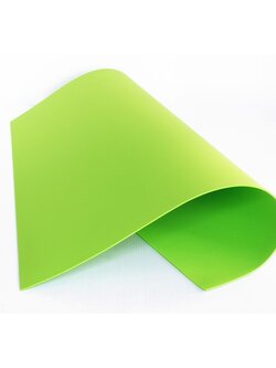 สีเขียวตอง แผ่นโฟมยาง ขนาด 55x55 ซม. หนา 2 มม. จำนวน 5 แผ่น