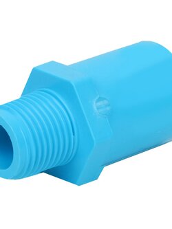 ท่อประปา ข้อต่อ ท่อน้ำ ท่อPVC ข้อต่อตรงเกลียวนอก-หนา SCG 1/2" สีฟ้า MPT STRAIGHT PVC SOCKET SCG 1/2" LIGHT BLUE