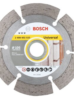แผ่นตัดเพชร BOSCH 2608602523 4 นิ้ว เครื่องมือตัดและอุปกรณ์ BOSCH 2608602523 4" DIAMOND BLADE