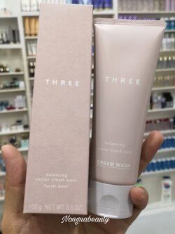 THREE Balancing Nectar Cream Wash 100ml. โฟมล้างหน้าเนื้อครีม