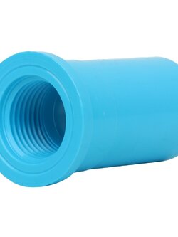ท่อประปา ข้อต่อ ท่อน้ำ ท่อPVC ข้อต่อตรงเกลียวใน-หนา SCG 1/2" สีฟ้า FPT STRAIGHT PVC SOCKET SCG 1/2" LIGHT BLUE
