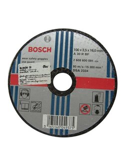 เครื่องมือช่าง สว่าน ดอกสว่าน แผ่นตัดเหล็ก BOSCH A30R 4" 2G BOSCH A30R 2G 4" STEEL-CUTTING WHEEL