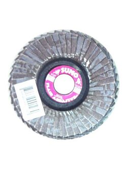 เครื่องมือช่าง สว่าน ดอกสว่าน แผ่นเจียร์ กระดาษทรายหลังอ่อน SUMO #80 4" SUMO FLEXIBLE #80 4" FLAP DISC