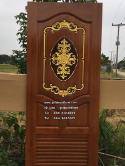 ประตูห้องน้ำไม้สัก - 04