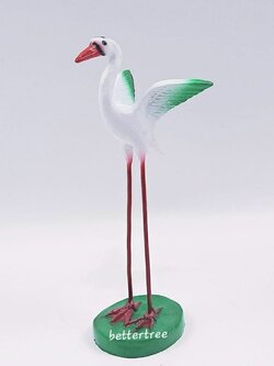 นกกระยาง ไซส์เล็ก ของตกแต่งสวน ตกแต่งบ่อปลา อุปกรณ์ตกแต่งสวน รูปปั้น ตุ๊กตาตกแต่งสวน