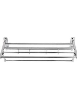 ชั้นวางพร้อมราว NOVABATH NVB-TW001 สีโครม ราวตากผ้า ราวแขวนผ้า ราวแขวน ราวแขวนเสื้อผ้า