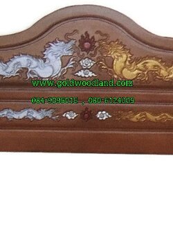 เตียงนอนไม้สัก ลาย 37
