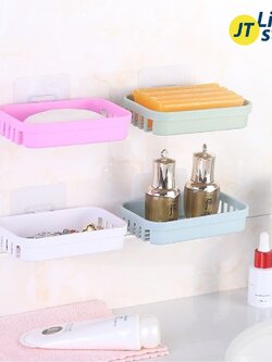 💎ที่วางสบู่ติดผนังห้องน้ำ มีรูระบายน้ำ ไม่ต้องเจาะผนัง มีที่วาง2ชั้น รับน้ำหนักได้เยอะ มีทั้งหมด 4 สี🛀