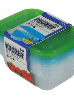 ชุดกล่องอาหารเหลี่ยม API 9001 0.6ลิตร แพ็ค 4 ชิ้น FOOD CONTAINER RECTANGLE API 9001 0.6L (1X4)