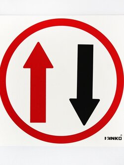 SA2103-ป้ายจราจร ให้รถสวนทาง ขนาด 30*30ซม PV5mm