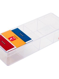 BoxBox กล่องแบ่ง NAM NGAI HONG 6244L 4ช่อง 7x20x4.5 ซม. สีขาว