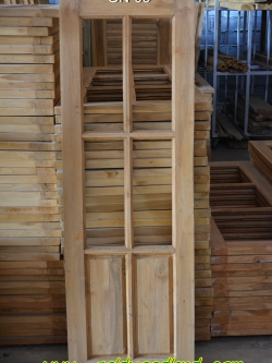 หน้าต่างไม้สัก GN-03