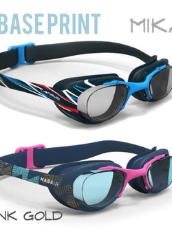 ♻️ แว่นตาว่ายน้ำผู้ใหญ่ รุ่น XBASE PRINT ♻️