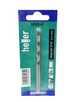 เครื่องมือช่าง สว่าน ดอกสว่าน ดอกเจาะเหล็ก HELLER HIGH SPEED 3/16นิ้ว METAL DRILL BIT HELLER HIGH SPEED 3/16"