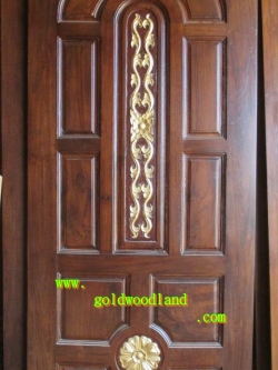 ประตูไม้สักบานเดี่ยว GB - 85