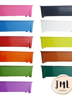 กระถางต้นไม้พลาสติกรางยาว ปลูกต้นไม้และผักสวนครัว ขนาด ยาว 31.5 ซม. x สูง 9 ซม. x กว้าง 10.5 ซม.