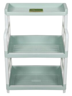 ชั้นวางอเนกประสงค์ 2 ชั้น+ชั้นลอย API ECO เขียว KITCHEN RACK PLASTIC 2TIER+1TIER API ECO GREEN