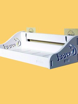 ชั้นวางของในห้องน้ำ รุ่นไม้ฉลุ กันน้ำ ติดตั้งไม่ต้องเจาะ