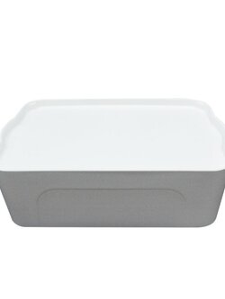 กล่องเก็บของ HL LARZE 70567 ไซส์S สีเทา ฝาขาว