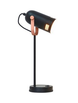 Haven โคมไฟตั้งโต๊ะ Copper MATT รุ่น HN2377BK สีดำ ขนาด 20 x 12.5 x 43 ซม. 40 วัตต์ Table & Desk Lamps