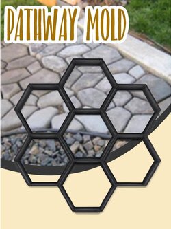ขายดีเป็นเทน้ำเทท่า ❁♦✣แม่พิมพ์ทำทางเดินในสวน Pathway Mold