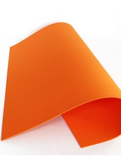 สีส้ม แผ่นโฟมยาง ขนาด 55x55 ซม. หนา 3 มม. จำนวน 5 แผ่น