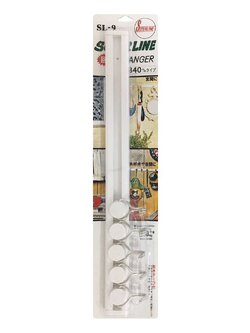 CHILD FREEDOM ราวแขวน จาะผนัง SUPERLINE SL9 35 ซม. 5ชิ้น ราวตากผ้า