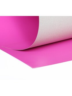 PP314 สีชมพู กระดาษโปสเตอร์แข็งสีหน้าเดียว 52X77 ซม. แพ็ค 10 แผ่น